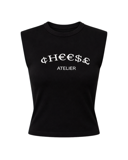 BOSSY Two Piece black CHEESE Atelier sleeveless top